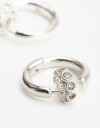 Aros Argollas Cubic zirconia Argollas Bañadas En Plata Cubic Zirconia - Plateado