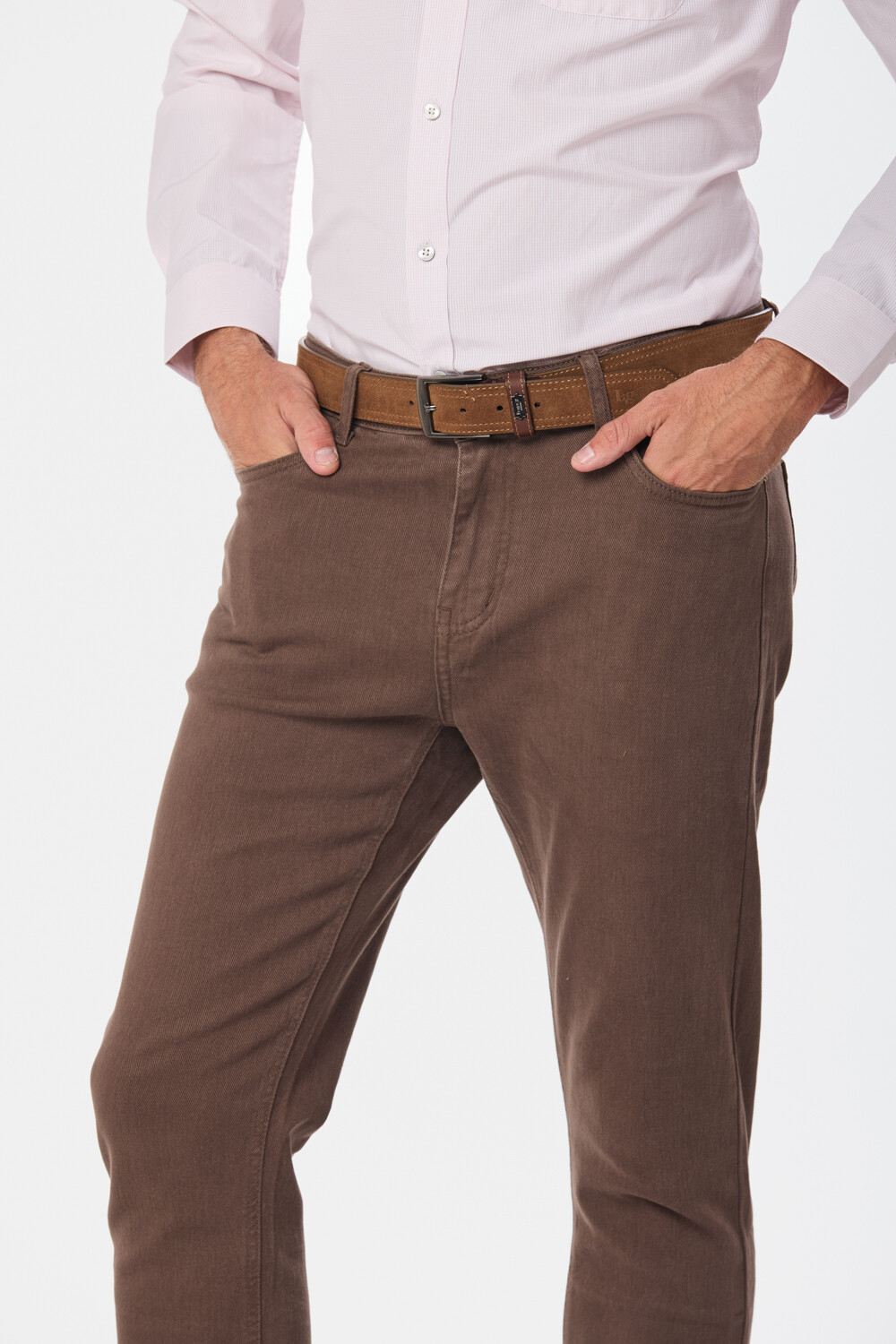 PANTALON 5 BOLSILLOS Marron