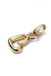 CHARM BAÑADO EN ORO 18K CON FORMA DE CORAZÓN. Charm
