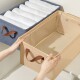 Organizador Plegable Con Estructura Metálica Almacenar Color Beige Organizador Plegable Con Estructura Metálica Almacenar Color Beige