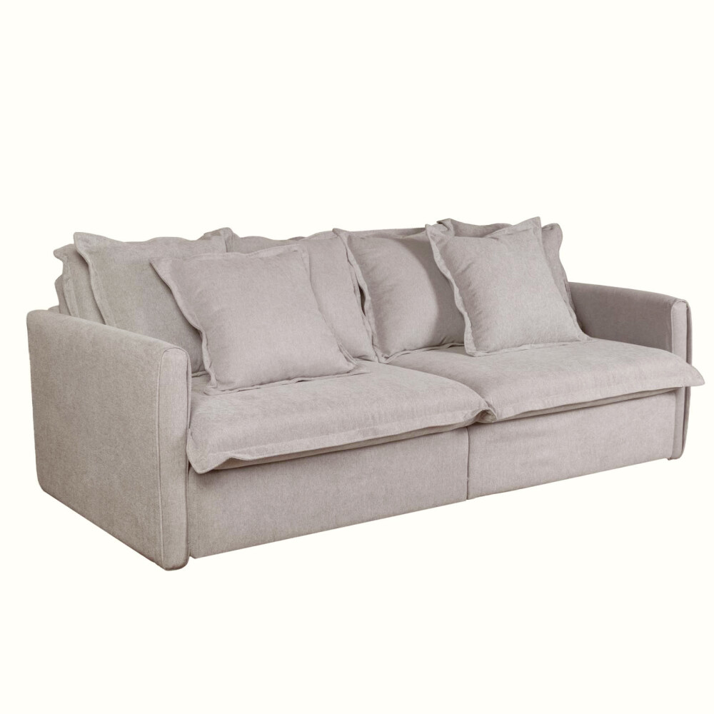 SOFÁ CAMA 3 CUERPOS TELA NATURAL-BEIGE VERONA BEIGE