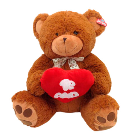 Oso De Peluche Con Corazón Marrón