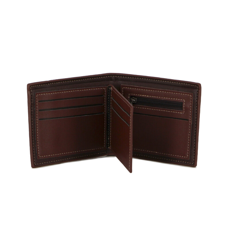 Westland Billetera Hombre C/costura Frontal Marron Oscuro-marron