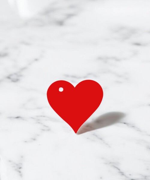 Tag corazon ROJO