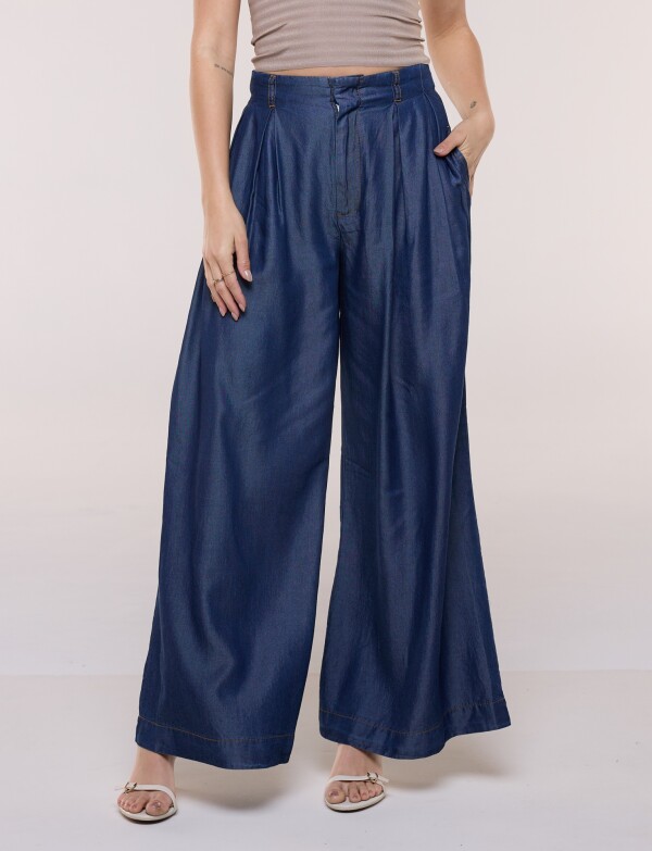 Pantalón Lyocell Wide Leg JEAN OSCURO
