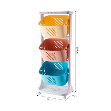 Organizador Estante Móvil Carrito Cocina Juguetes Multicolor