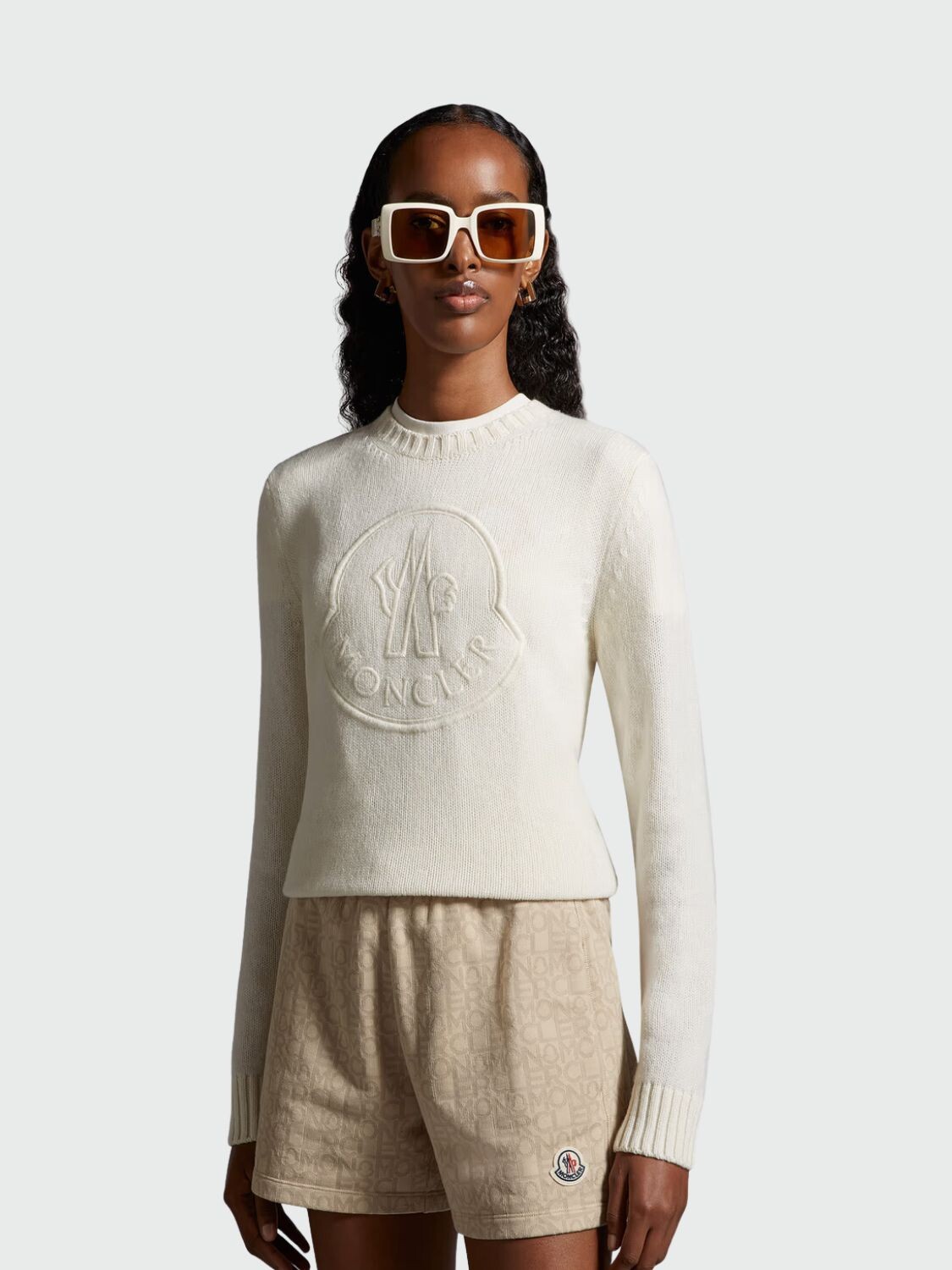 Moncler -Buzo de lana con logo, MONCLER 0