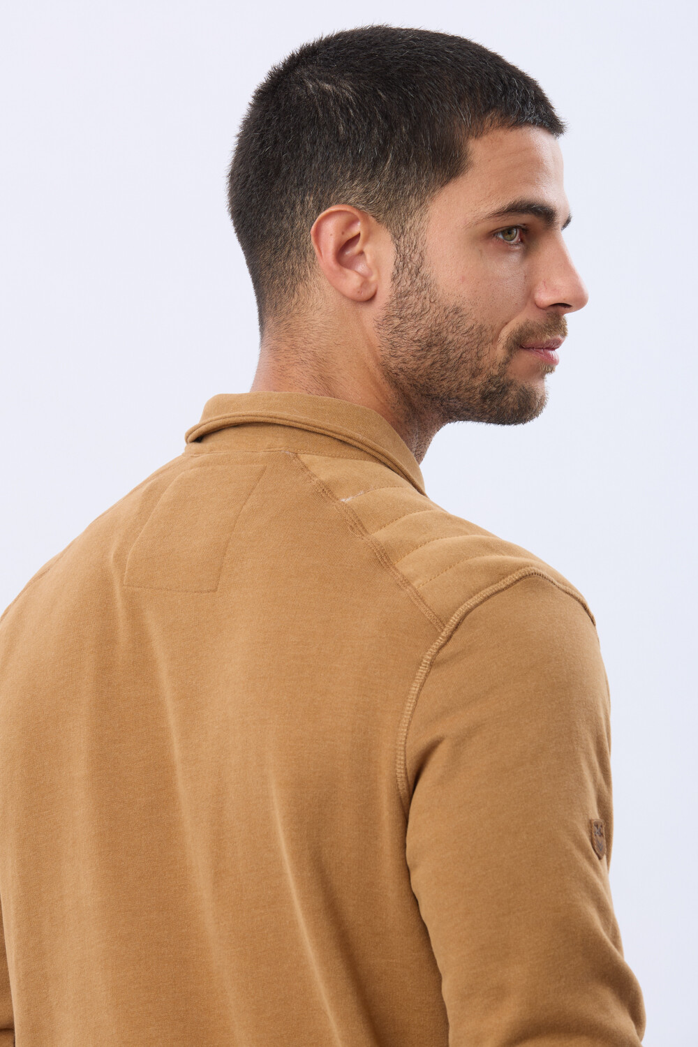 BUZO POLO DE FELPA Mostaza