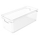 Organizador con asas clear 37x15x13 cm TRANSLUCIDO