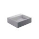 Bacha Rectangular De Loza Blanca Brillo Para Apoyar (Qubic)