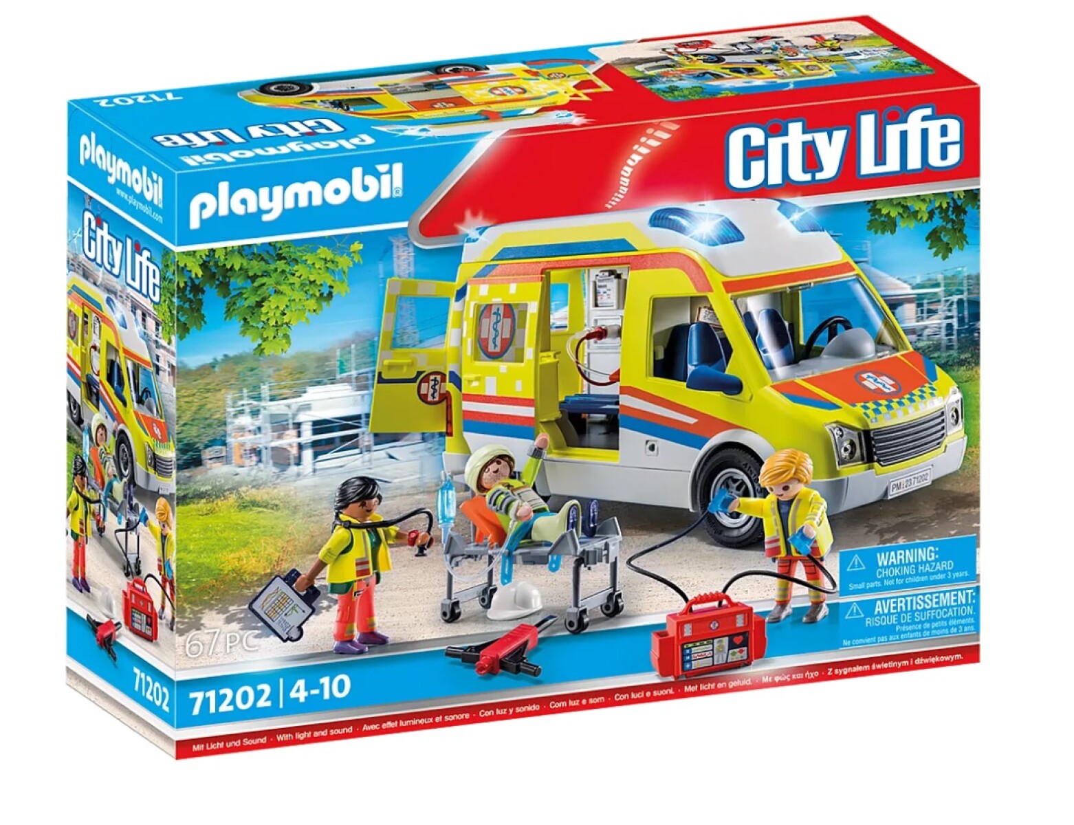 Set Playmobil Ambulancia con Luz y Sonido - 001 