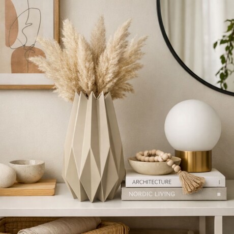 DECORACION ORIGAMI Beige - Large