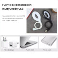 Lampara Led Redonda Para Pc o Lectura con USB Blanco