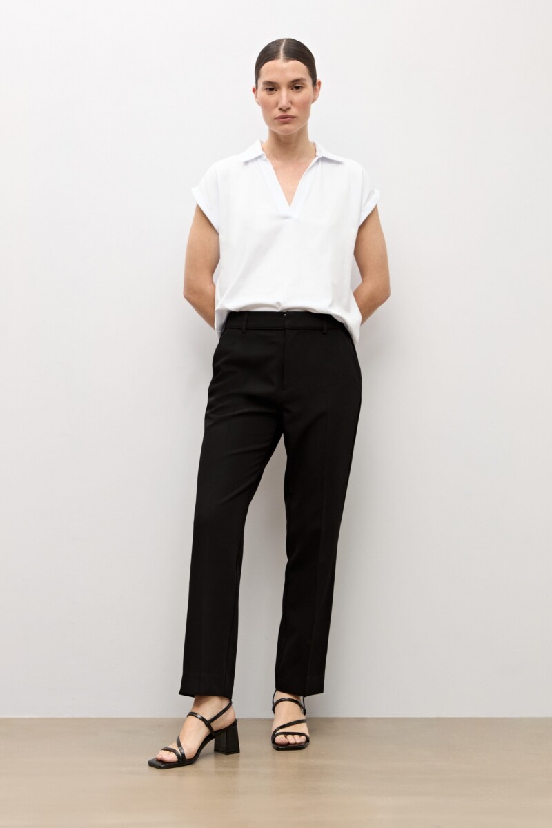 Pantalon slim sastrero negro