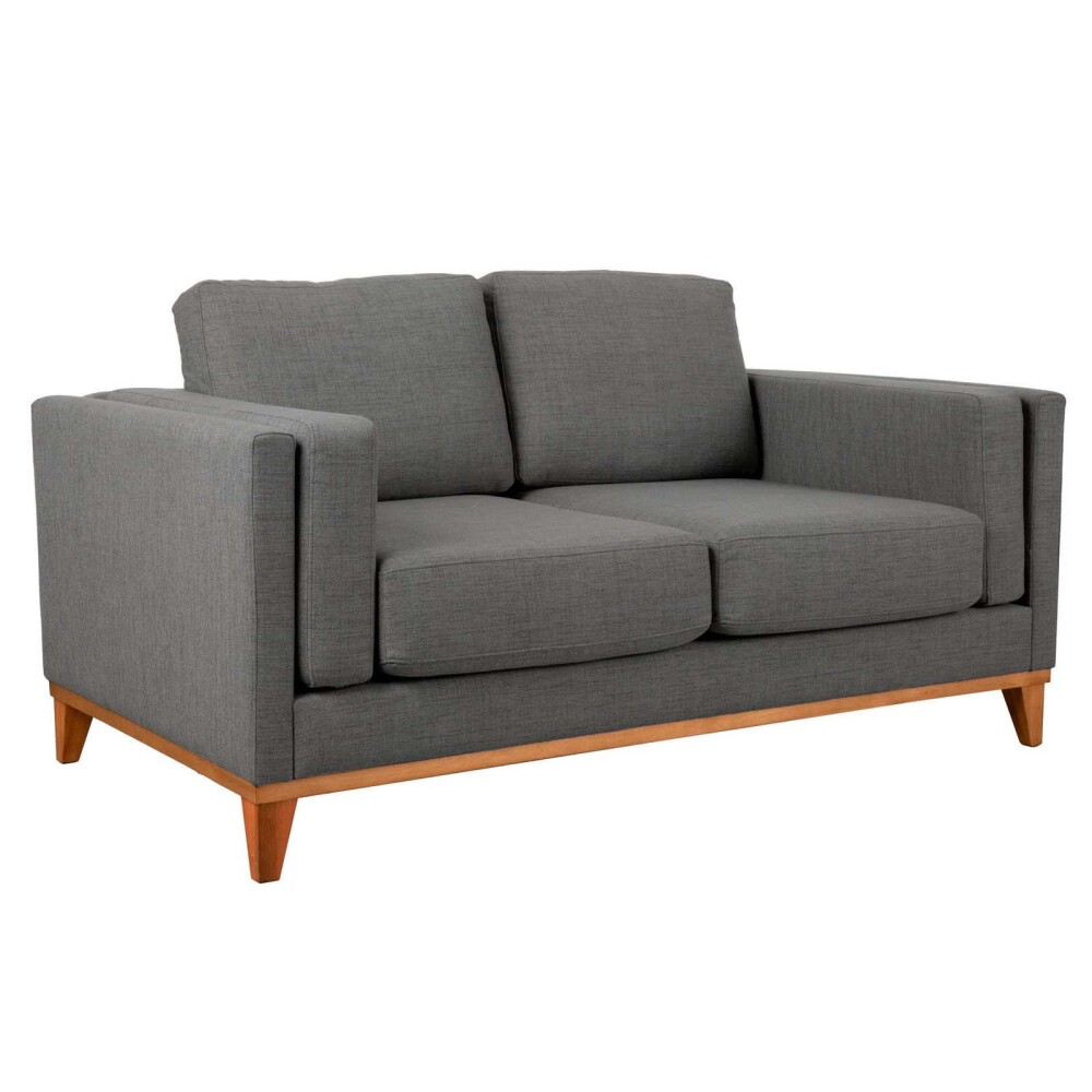 SILLÓN 2 CUERPOS TELA-PREMIUM GRIS LUXOR PREMIUM EASY CLEAN GRIS OSC