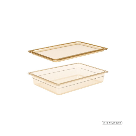 Tapa Rigida para Cuba Policarbonato Beige GN 1/1 Tapa Rigida para Cuba Policarbonato Beige GN 1/1