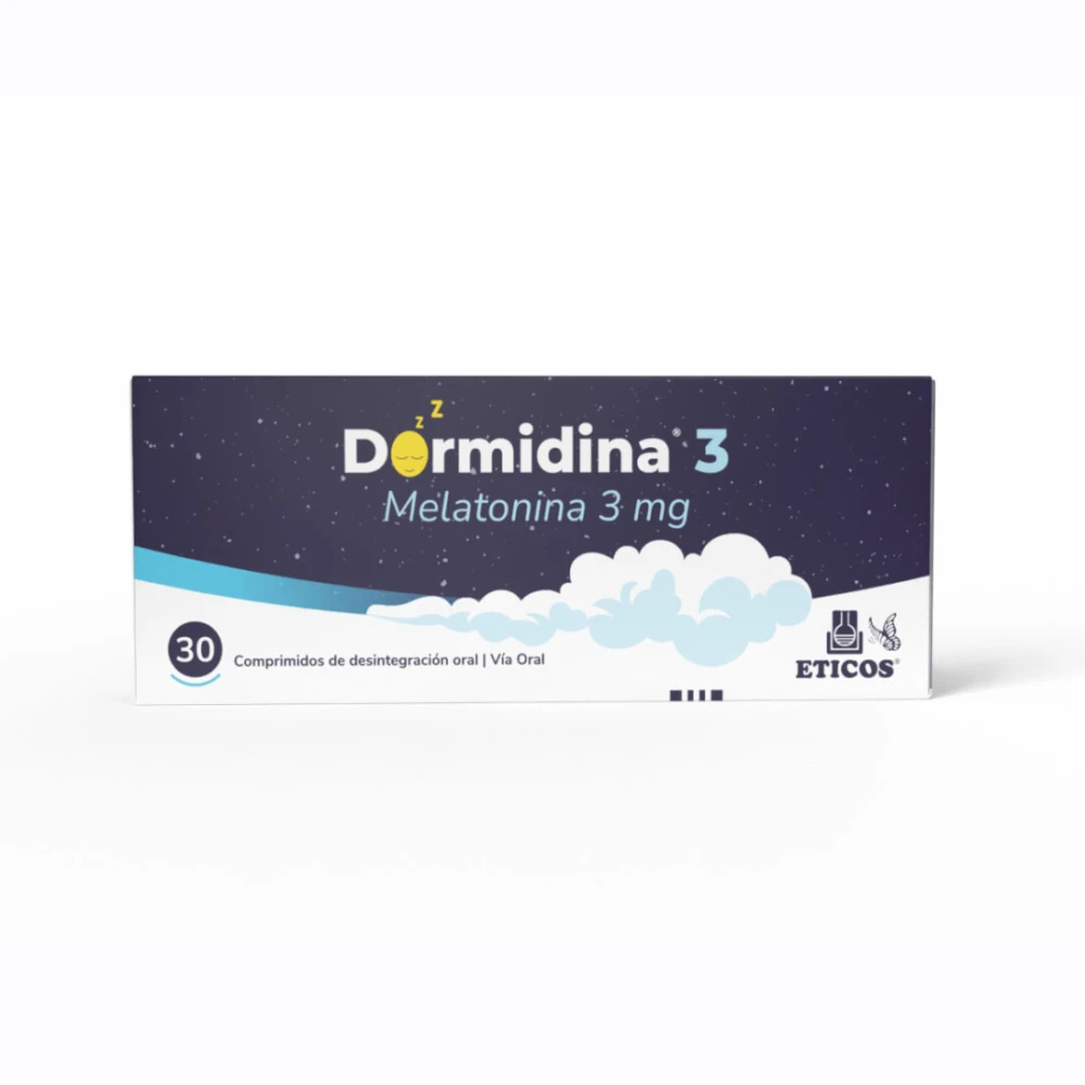 DORMIDINA 3 MG CJ X 30 COMP. REC.