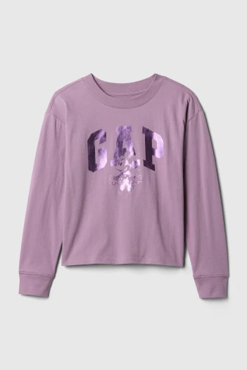 Remera Logo Gap Y Minnie Niña Sp Dis Fam Amethyst