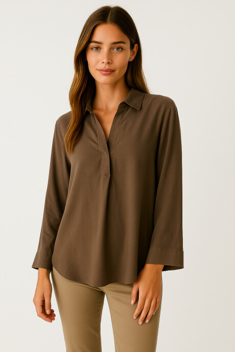 Camisa Brunswick Taupe / Mink / Vison