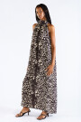 MICHU HALTER DRESS Feline Black