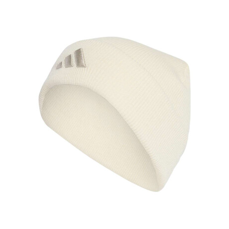 Gorro Con Logotipo Y Vuelta New Unisex Blanco