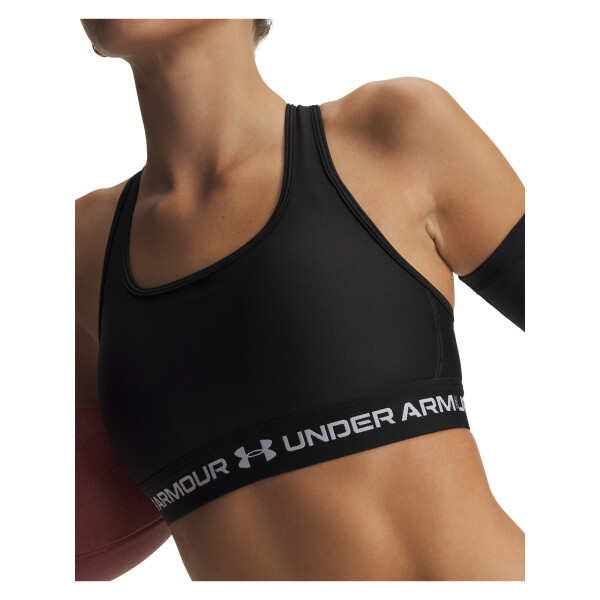 TOP UA Crossback Mid Bra Mujer 1361034-011 Negro