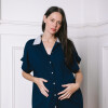 Camisa Maternal Pupa Azul