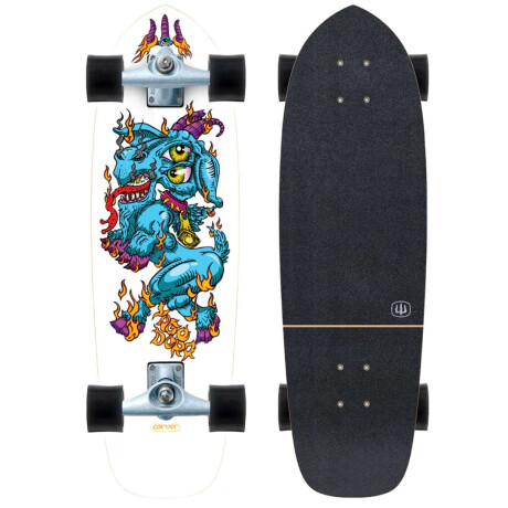 Surf skate Carver Yago Fire Goat 30.75'' X 9.75'' Cx Blanco