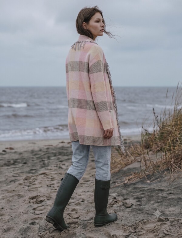 Cardigan Flecos MULTI/ROSA