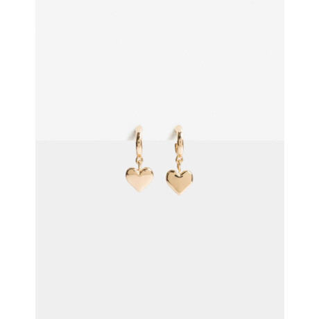 Aros Argollas De Metal De La Línea Stay Golden. Dorado