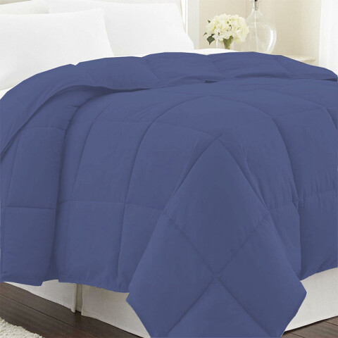 Acolchado de Plumas 1 Plaza Home Class 150 x 220 cm AZUL MARINO
