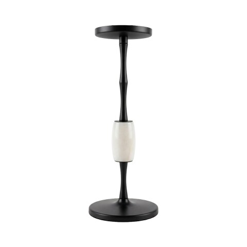 PORTA VELA METAL NEGRO C/DET GDE Unica