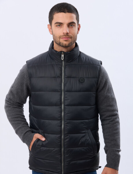CHALECO REVERSIBLE CAPITONEADO Negro