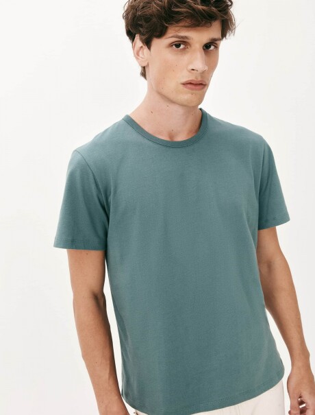 CAMISETAS BÁSICAS MANGA CORTA SLIM VERDE