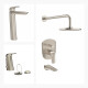 JUEGO DE GRIFERIA COMPLETO FV EPUYEN BRUSHED NICKEL GRIS-BRUSHED NICKEL