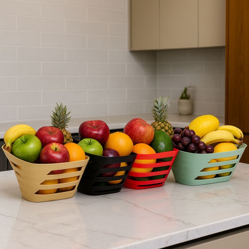 Frutero de mesa plástico NEGRO