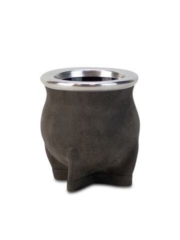 MATE DE CERÁMICA CHICO DELTA ENGRASADO GRIS