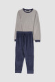 Pijama sporty fleece Azul