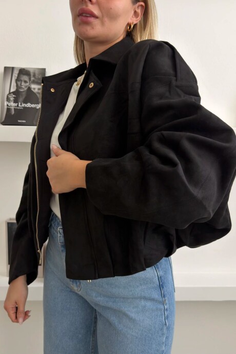 Campera VIRAL- con detalle LIQUIDAMOS! Negro