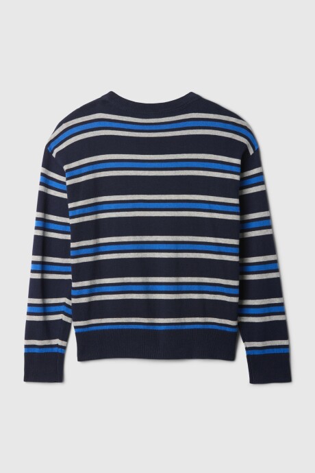 Buzo Intarsia Niño Tapestry Navy