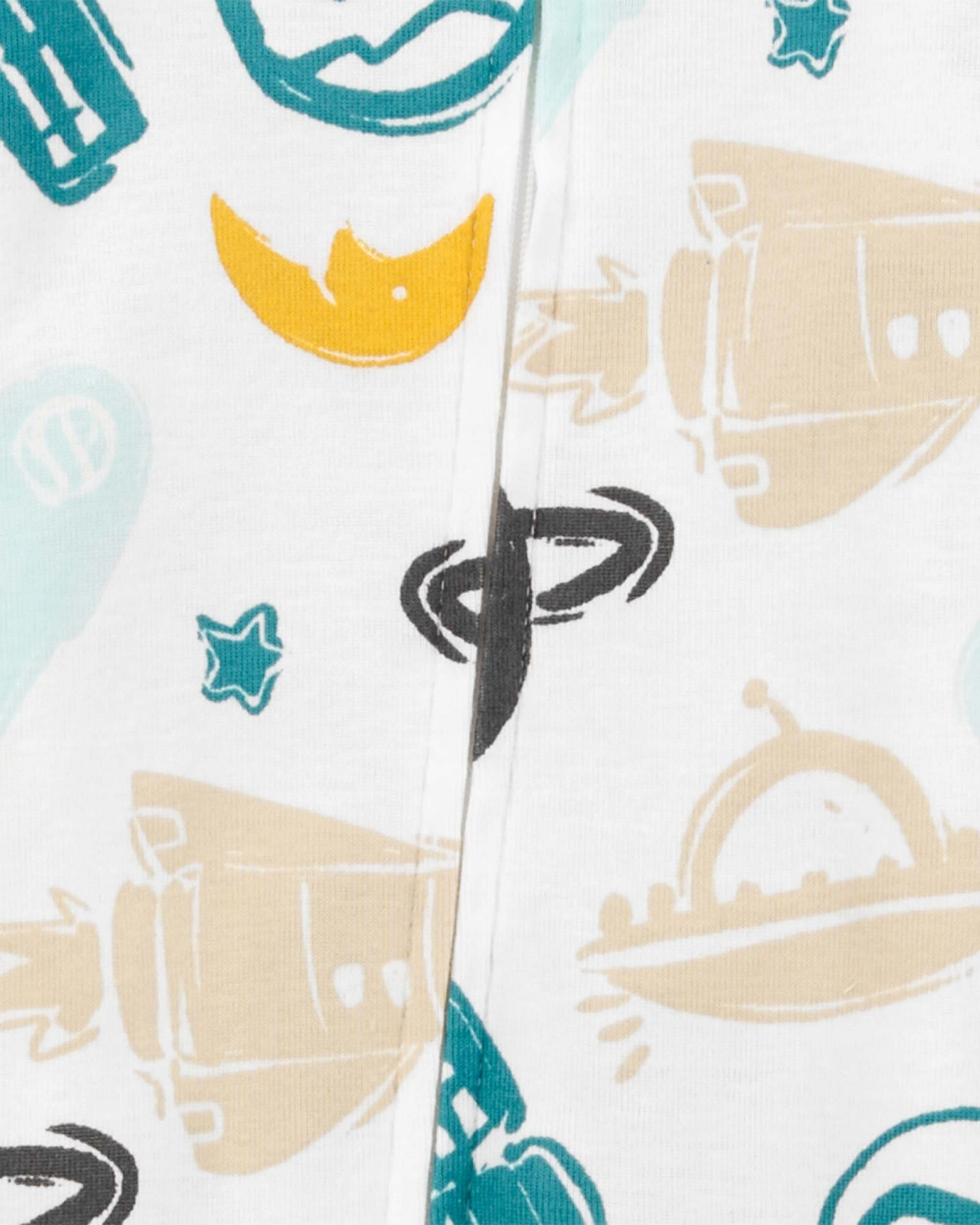 Pijama una pieza de algodón, con pie, diseño espacial Pijama una pieza de algodón, con pie, diseño espacial