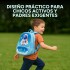 Mochila Escolar Infantil Celeste De Astronauta 3D Niño Color Celeste