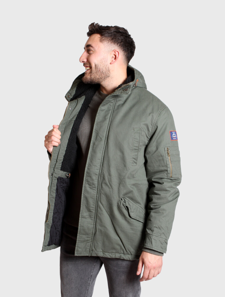 Campera de Gabardina Pesada Verde