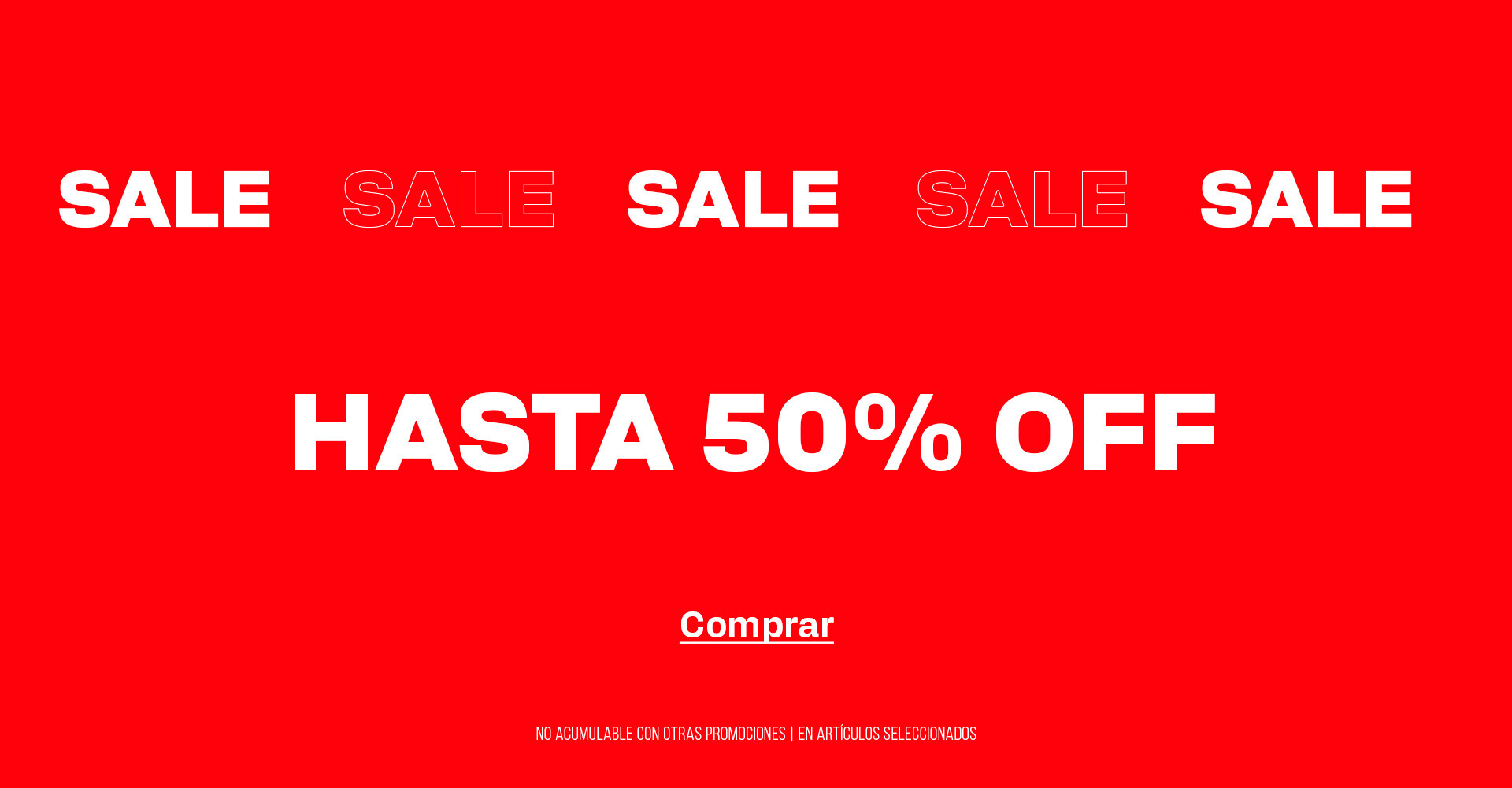 Hasta 50%off