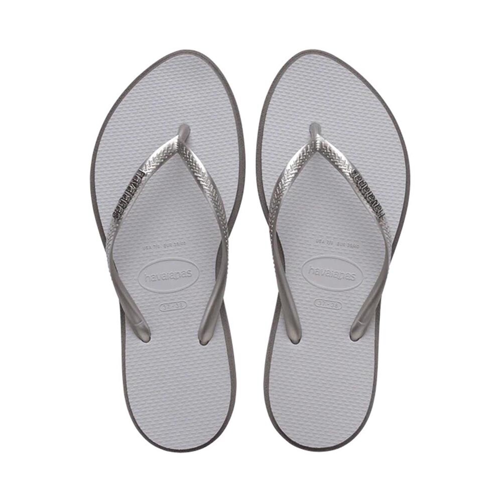 Sandalias Havaianas Slim Point FC Mujer Acero Gris
