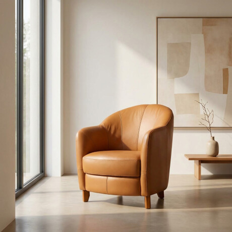 Butaca Gap - Cuero Básico Camel - (Preventa)