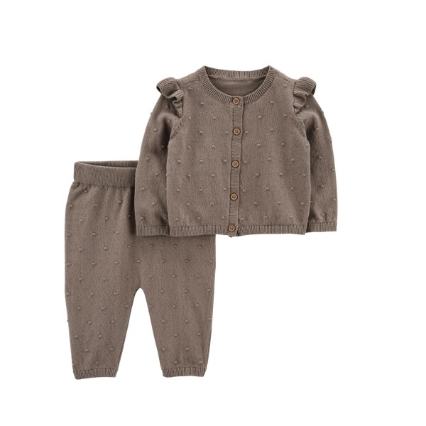 Conjunto Hilo Carters Marron Volado Conjunto Hilo Carters Marron Volado