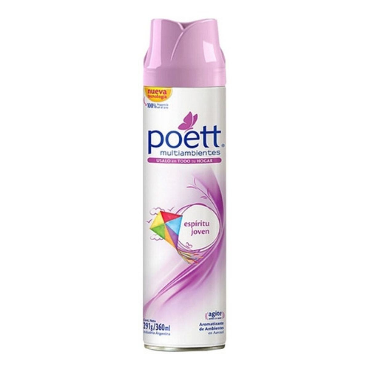 Desodorante de Ambiente Poett Aerosol - Espíritu Joven 360 CC 
