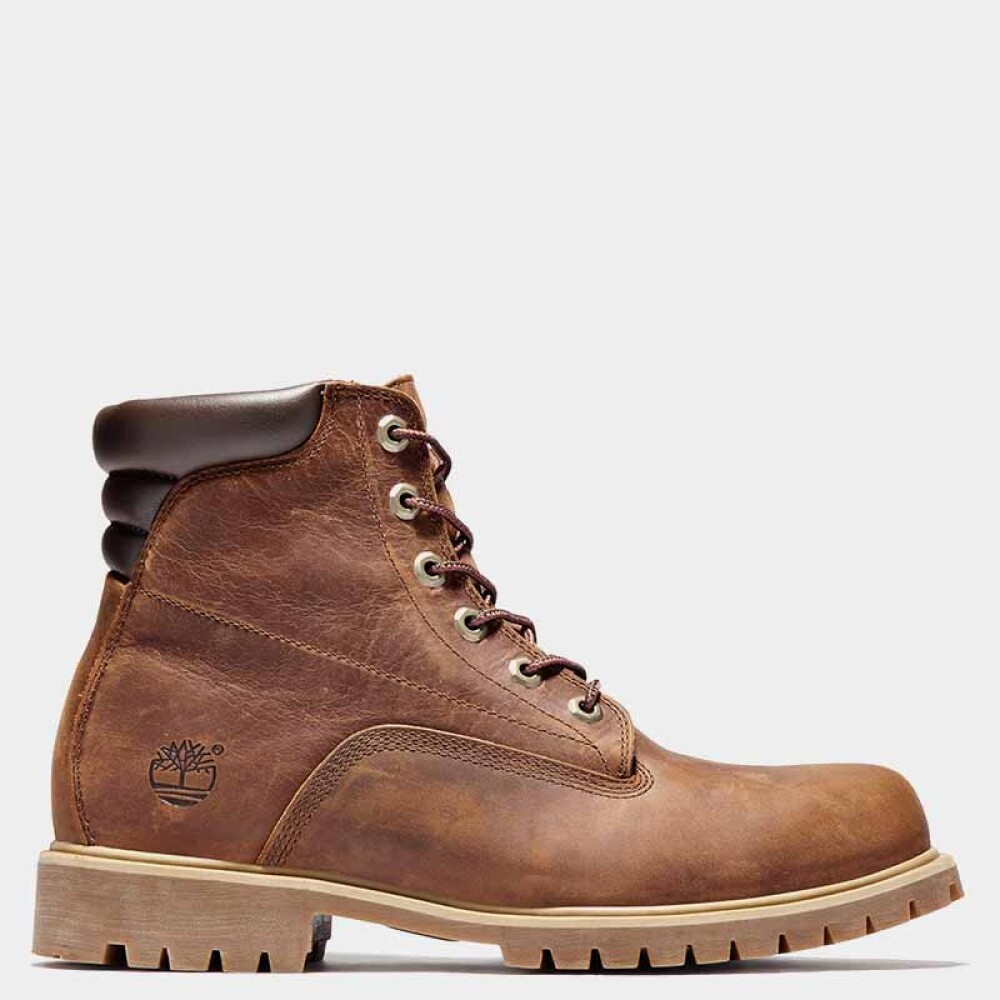 Botas Alburn 6 Inch Waterproof Hombre Mocha Bisque