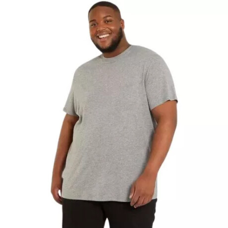 Camiseta Básica Plus Talles Especiales Gris